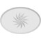Ekena Millwork Standard Dalton Spiral Rosette With Beveled Edge, 6"W x 4"H x 3/4"P ROSP060X040X075DAL13 - alternate 3